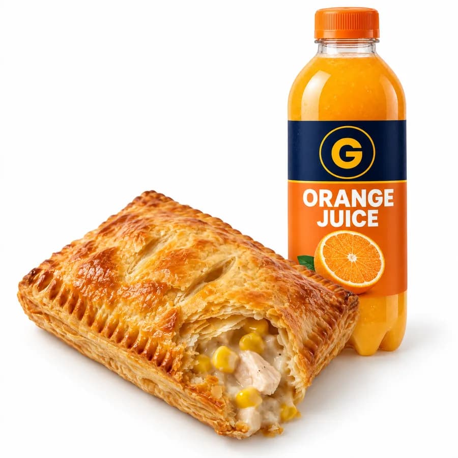 Greggs Bake & Drink Deal — price and calories