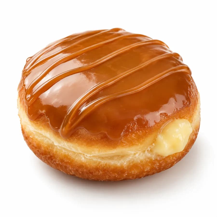 Caramel Custard Doughnut