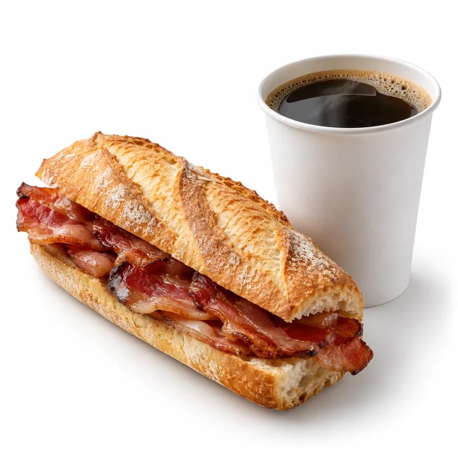 Greggs Single Baguette & Large Drink — price and calories