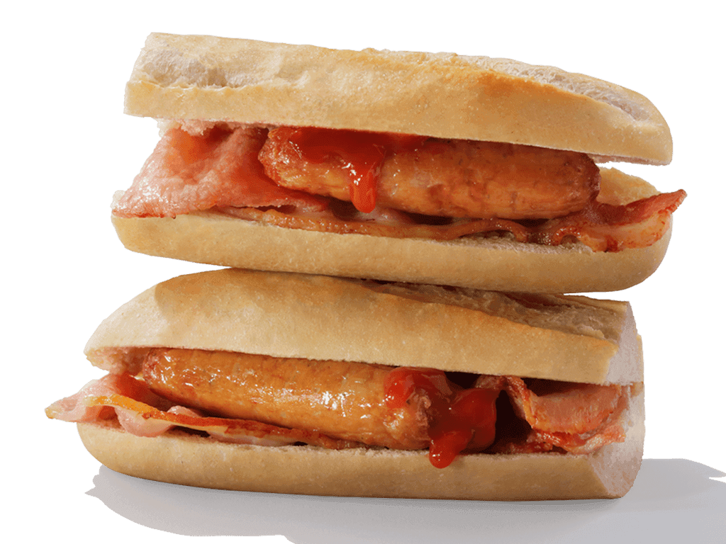 Bacon & Sausage Breakfast Baguette